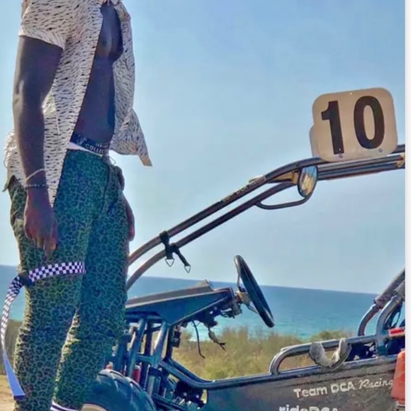 COPY - Green army animal print pants - Picture 5 of 6